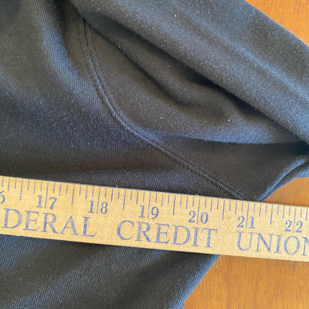Breckenridge jacket. sidewalk café. Navy blue with cat design. Size small. - Picture 14 of 16